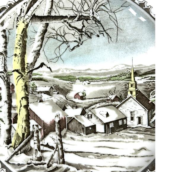 Johnson Bros Friendly Village England Vintage 50th Anniversary Limited Ed. Plate - Picture 2 of 7